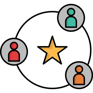 İnsan simgesinin vektör illüstrasyonu