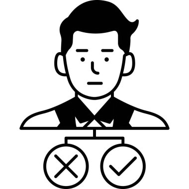 İş adamı. Web simgesi basit tasarım