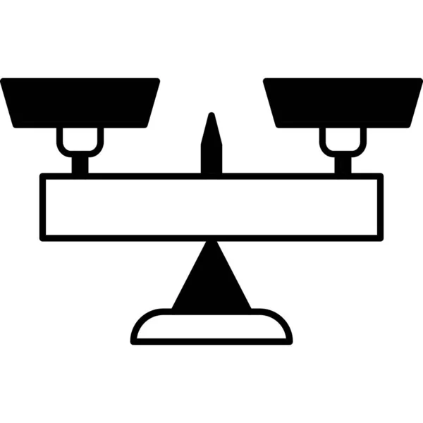 Kancelářský Stůl Jednoduchý Design — Stockový vektor