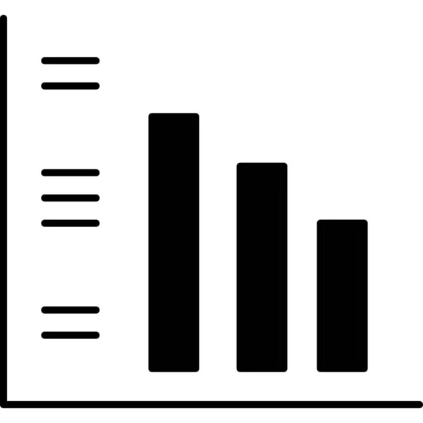 Bar Chart Simple Illustration — Stock Vector