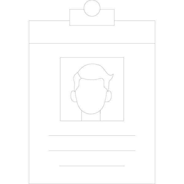 Blank Card Template Man Woman White Background — Stock Vector