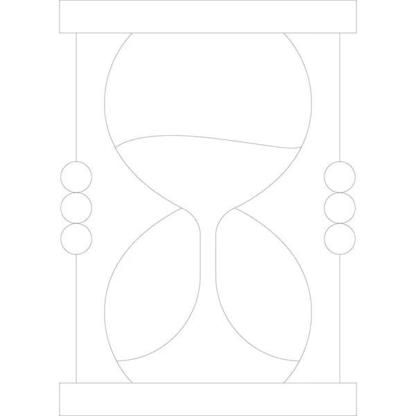 Vector Illustration Hourglass Icon — Stock Vector