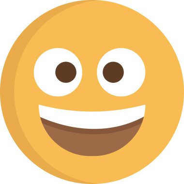 Gülümse. Web simgesi basit illüstrasyon