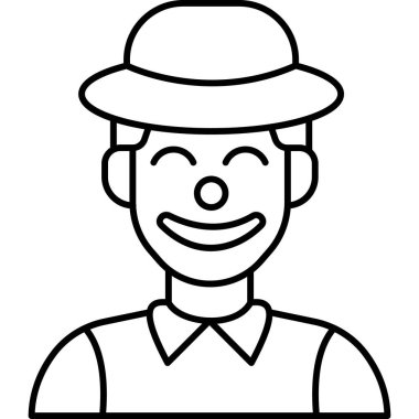 Adamım. Web simgesi basit illüstrasyon