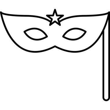 Maske. Web simgesi basit tasarım