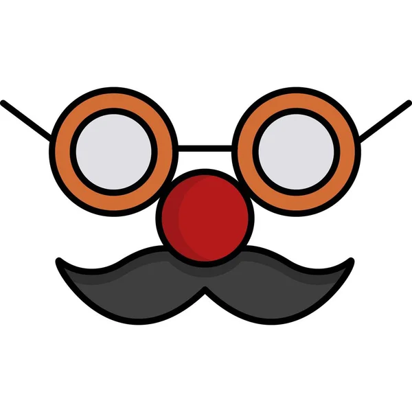 Mustache Icon Simple Illustration Moustache Vector Icons Web — Stock Vector