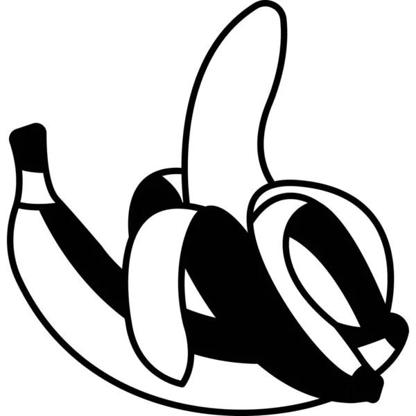Банан Иконка Сайта — стоковый вектор