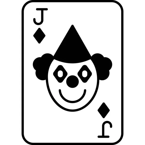 Cartão Poker Design Simples —  Vetores de Stock