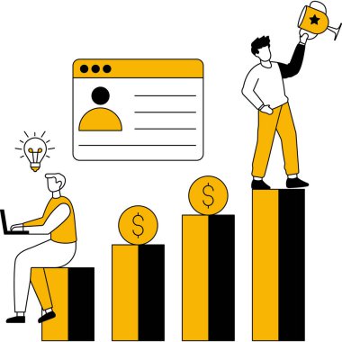 Kolayca düzenleyebilen veya düzenleyebilen İş Başarı Resimleri