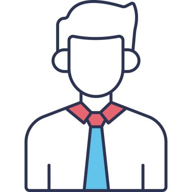 İş adamı. Web simgesi basit tasarım