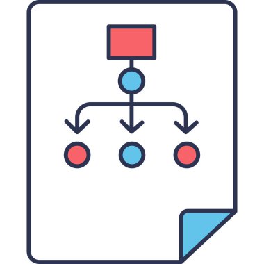 hiyerarşi. Web simgesi basit illüstrasyon