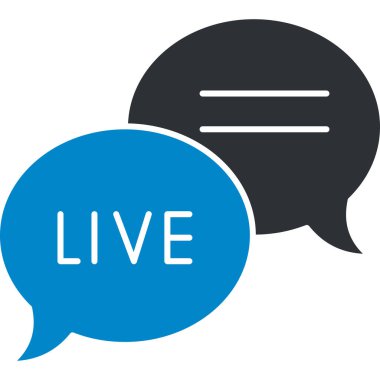 Sohbet. Web simgesi basit illüstrasyon