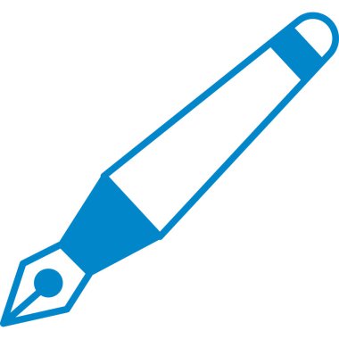 Kalem. Web simgesi basit illüstrasyon