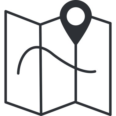 konum. Web simgesi basit illüstrasyon