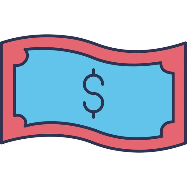 Money Web Icon Simple Illustration — Stock Vector
