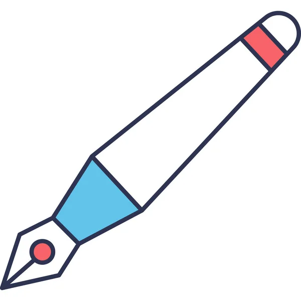 Creion Pictograma Web Ilustrație Simplă — Vector de stoc