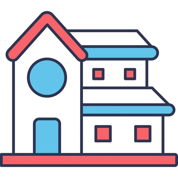 Casa Ícone Web Ilustração Simples —  Vetores de Stock