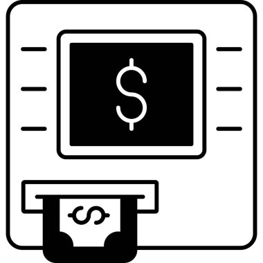 Dolar. Web simgesi basit illüstrasyon