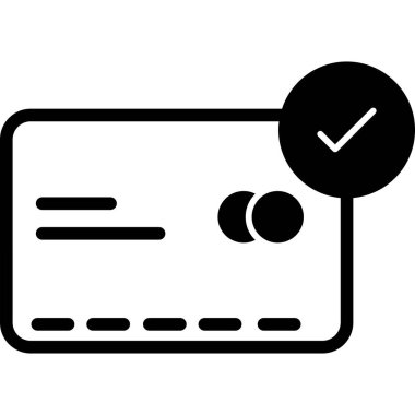 Kredi kartıyla. Basit resimleme