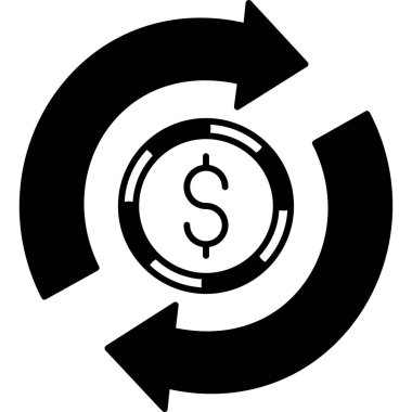 Değiş tokuş Web simgesi basit illüstrasyon