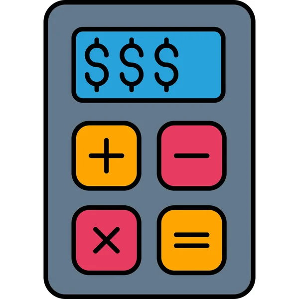 Calcolatrice Che Può Facilmente Modificare Modificare — Vettoriale Stock