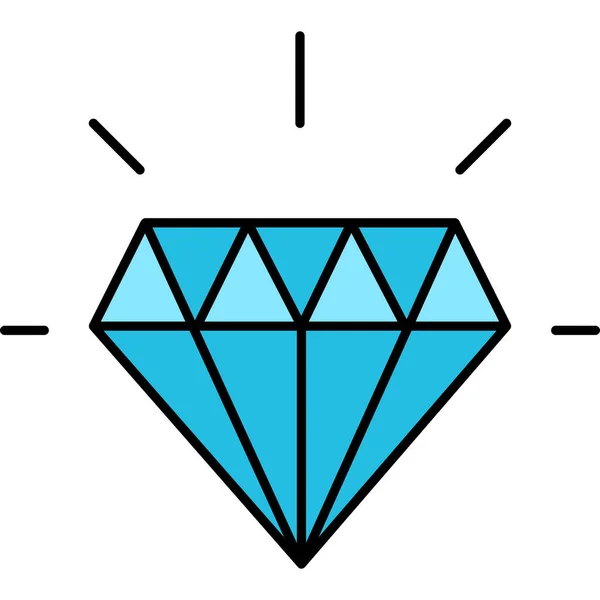Diamant Qui Peut Facilement Modifier Modifier — Image vectorielle