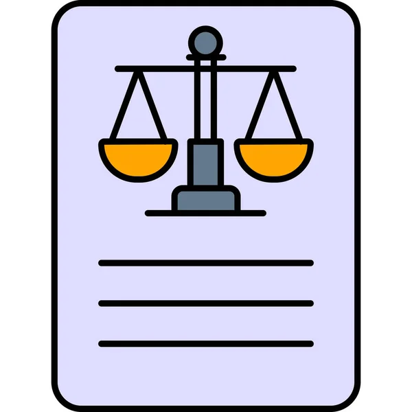 Justitie Rapport Dat Gemakkelijk Kan Bewerken Wijzigen — Stockvector