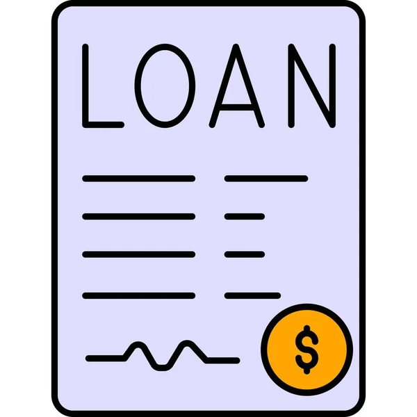 Loan Paper Which Can Easily Edit Modify — Stock Vector