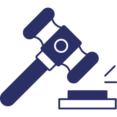 Açık arttırma. Web simgesi basit illüstrasyon