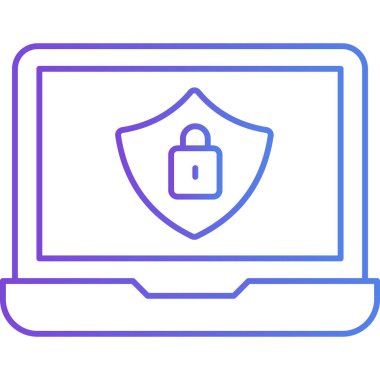 Kalkan. Web simgesi basit illüstrasyon