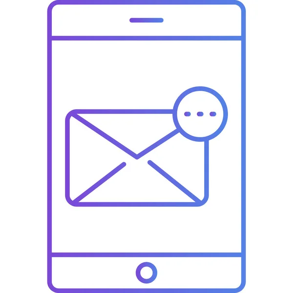 Mensaje Email Diseño Simple — Vector de stock