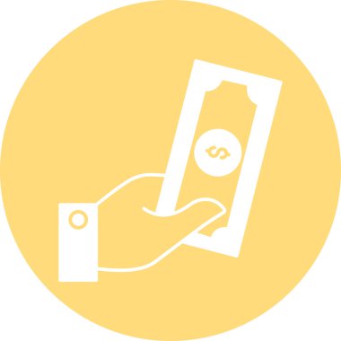 Para için. Web simgesi basit illüstrasyon