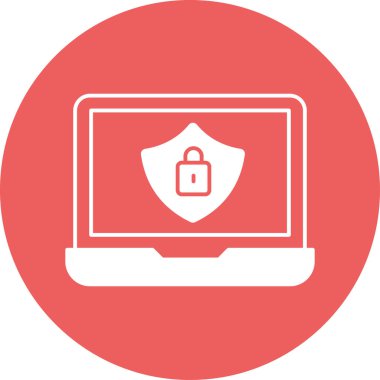 Dizüstü bilgisayar simgesinin vektör çizimi