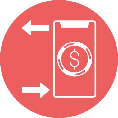 Dolar. Web simgesi basit tasarım