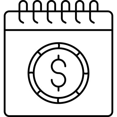 Takvim hatırlatma izole simgesini 