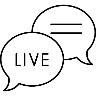 canlı sohbet simgesi, özet biçimi 