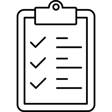 Simge vektör illüstrasyon tasarımını kontrol et 