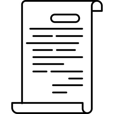 belge simgesi vektör illüstrasyonu 