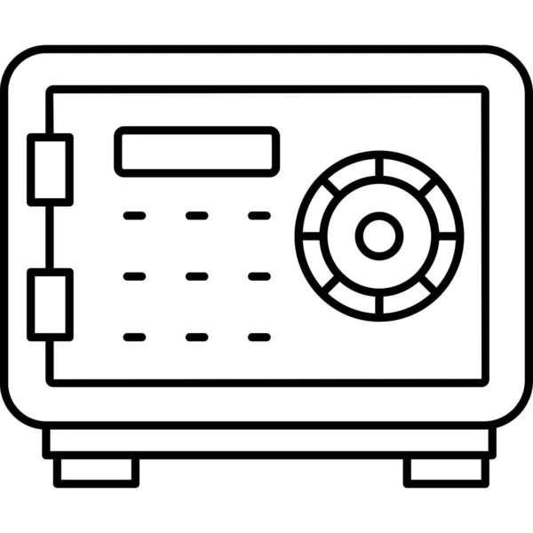 Ícone Dispositivo Disco Computador Estilo Esboço — Vetor de Stock