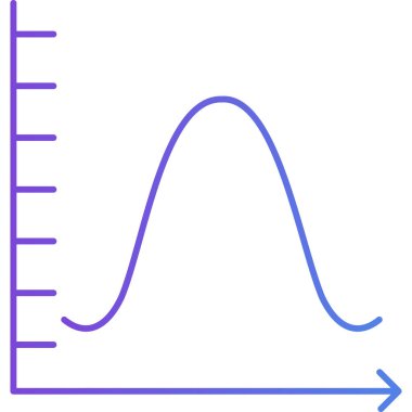Eğri. Ana hatlı vektör çizimi. Düz stil. Beyaz arkaplandaki izole nesne 