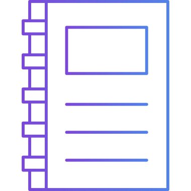 Belge dosya simgesinin vektör illüstrasyonu 