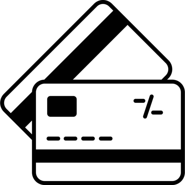 Kontantikonen För Kreditkort — Stock vektor