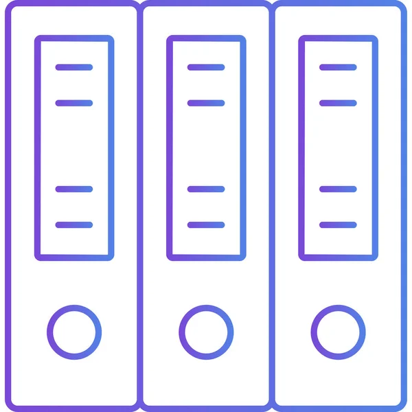 Сервер Веб Іконка Проста Ілюстрація — стоковий вектор