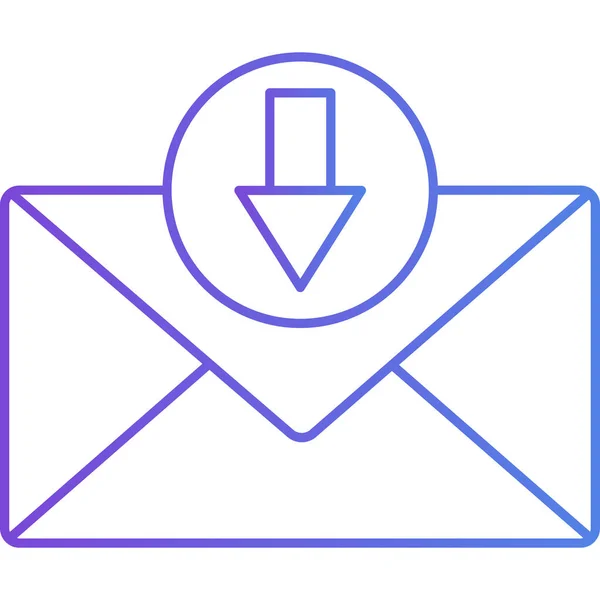 Ícone Mensagem Mail Esboço Mensagem Mail Vetor Ícone Símbolo Design — Vetor de Stock