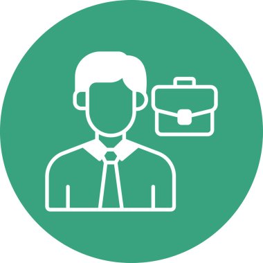 İş simgesinin vektör illüstrasyonu 