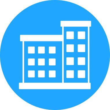 Bina. Web simgesi basit illüstrasyon 