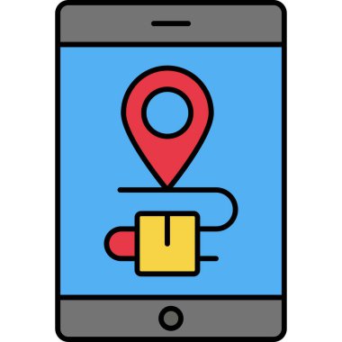 cep telefonu simgesi vektör çizimi 