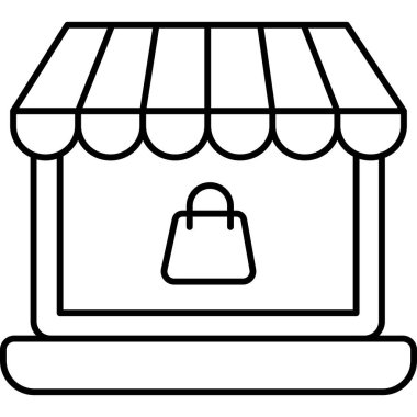 Alışveriş arabası ikon vektör illüstrasyonu 