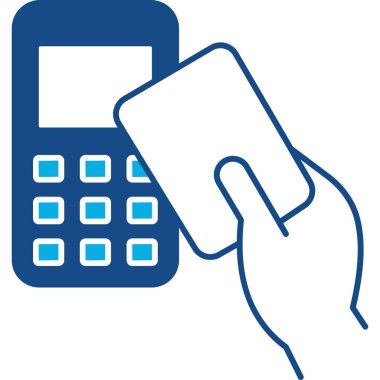 Kredi kartı ve akıllı telefonlu bir el. 