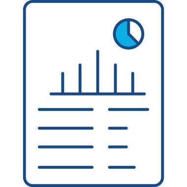 Rapor ver. Web simgesi basit illüstrasyon 